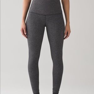 Lululemon Wunder Under Pant (heathered herringbone)